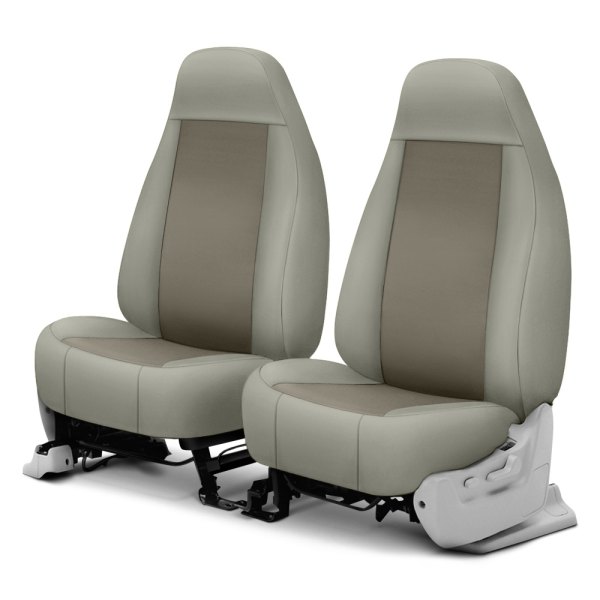  Precision Fit® - Endura 1st Row Charcoal & Silver Custom Seat Covers