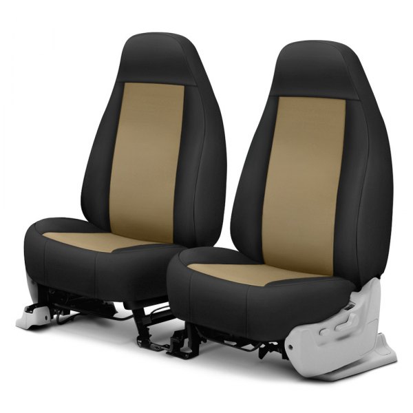  Precision Fit® - Endura 1st Row Tan & Black Custom Seat Covers