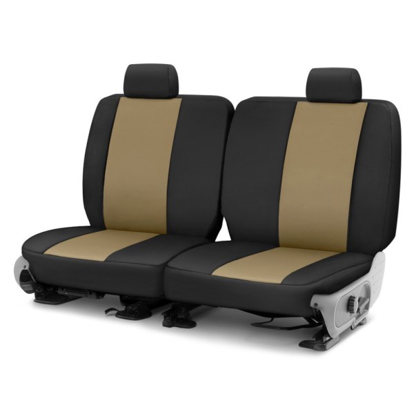  Precision Fit® - Endura 1st Row Tan & Black Custom Seat Covers