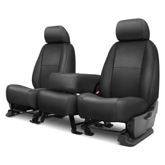Precision Fit® - Leatherette 1st Row Black Custom Seat Covers