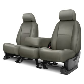 Precision Fit® - Leatherette 2nd Row Med Gray Custom Seat Covers