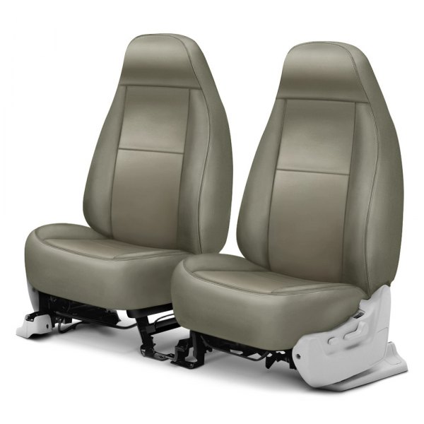  Precision Fit® - Leatherette 1st Row Lt Gray Custom Seat Covers