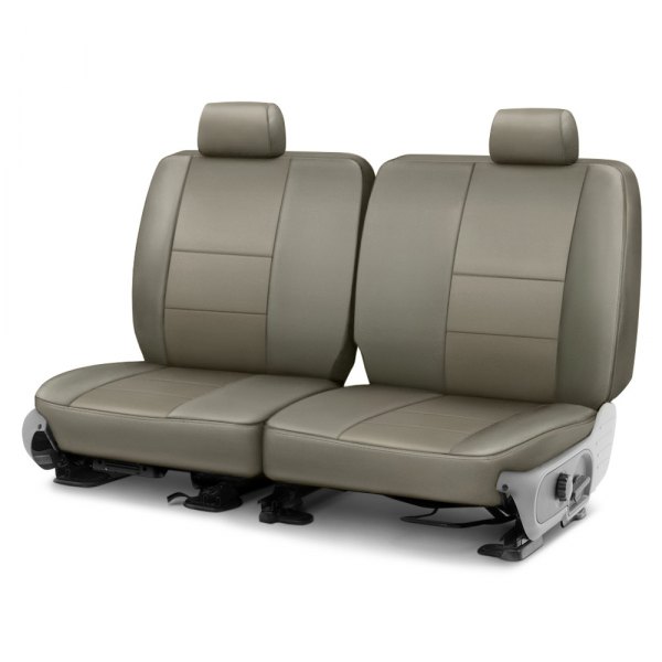  Precision Fit® - Leatherette 1st Row Lt Gray Custom Seat Covers