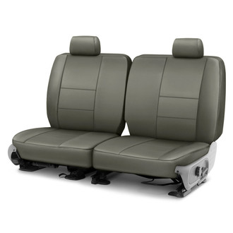 Precision Fit® - Leatherette 1st Row Med Gray Custom Seat Covers
