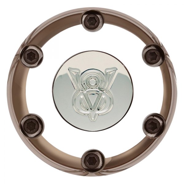 GT Performance® - GT3 Gasser/Euro Engraved V-8 Emblem Polished Horn Button