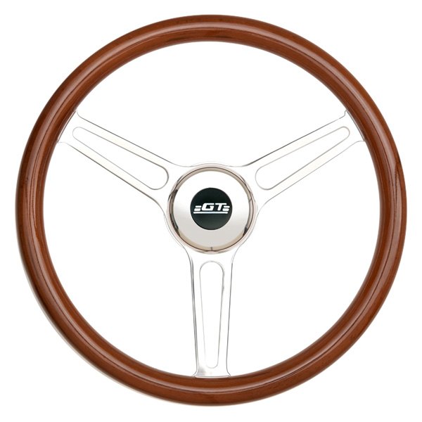  GT Performance® - 3-Spoke GT5 Retro Slot Style Wood Steering Wheel