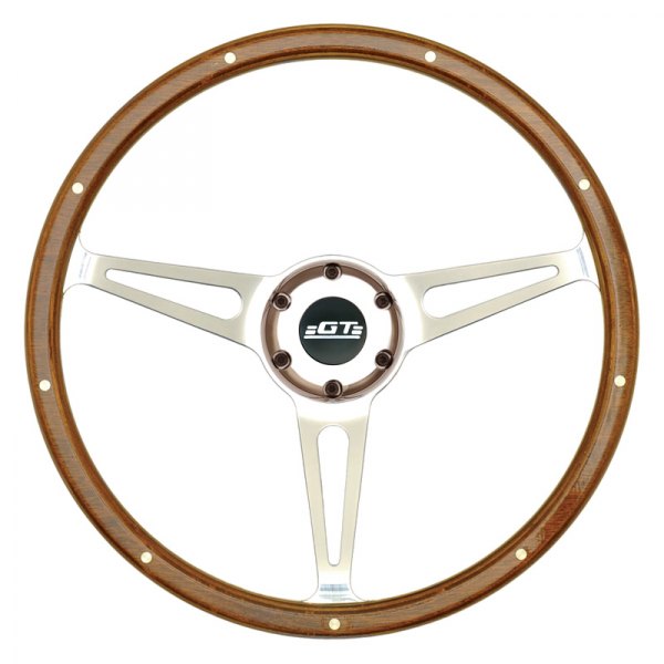 GT Performance® - 3-Spoke GT3 Retro Cobra Style Wood Steering Wheel