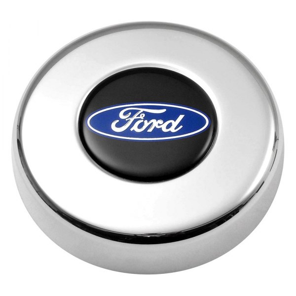 GT Performance® - GT3 Low Profile Ford Oval Polished Center Cover, Height 3/4"