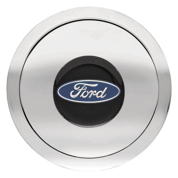 GT Performance® - GT9 Small Colored Ford Oval Polished Horn Button