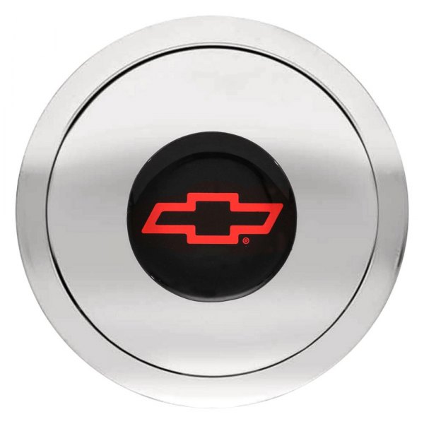 GT Performance® - GT9 Small Colored Chevy Bowtie Polished Horn Button
