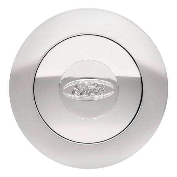 GT Performance® - GT9 Large Engraved Ford Oval Polished Horn Button
