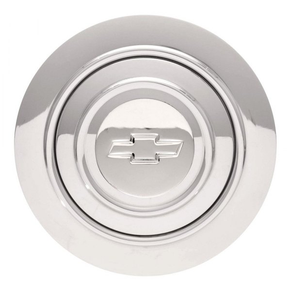 GT Performance® - GT9 Banjo Engraved Chevy Bowtie Polished Horn Button