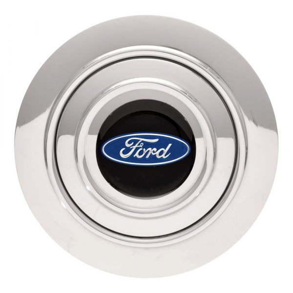 GT Performance® - GT9 Banjo Colored Ford Oval Polished Horn Button