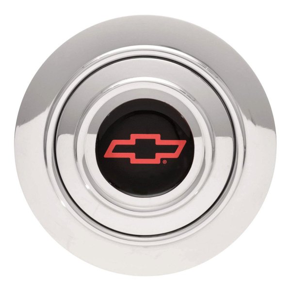 GT Performance® - GT9 Banjo Colored Chevy Bowtie Polished Horn Button