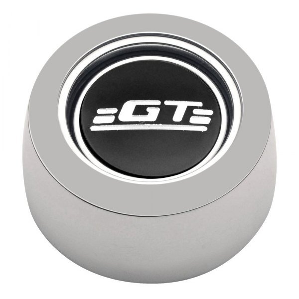 GT Performance® - GT3 Hi-Rise Colored GT Emblem Polished Horn Button