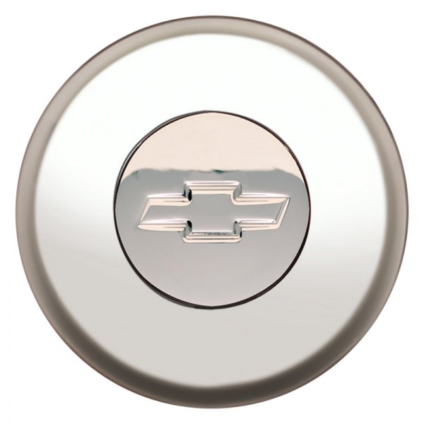 GT Performance® - GT3 Smooth Gasser/Euro Engraved Chevy Bowtie Polished Horn Button