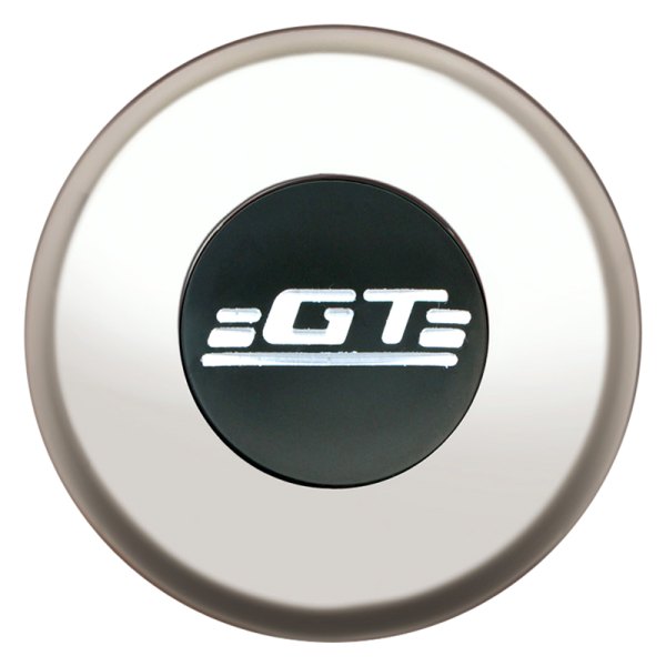 GT Performance® - GT3 Smooth Gasser/Euro Colored GT Emblem Polished Horn Button