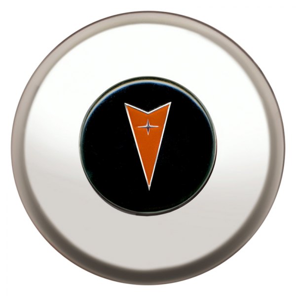 GT Performance® - GT3 Smooth Gasser/Euro Colored Pontiac Polished Horn Button