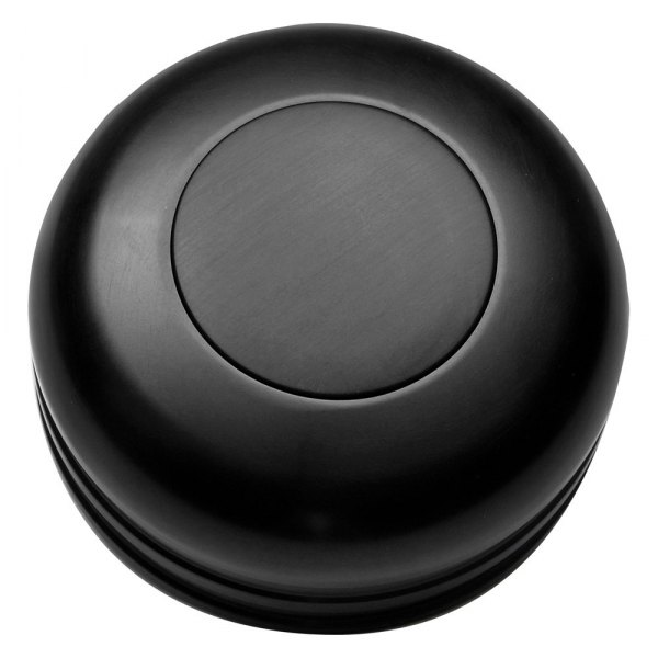 GT Performance® - GT3 Standard Plain Dome Black Anodized Horn Button without Logo