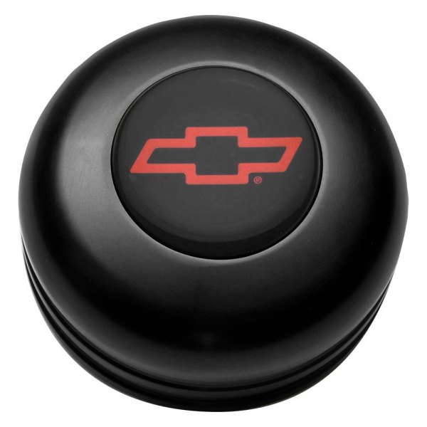 GT Performance® - GT3 Standard Colored Chevy Bowtie Black Anodized Horn Button