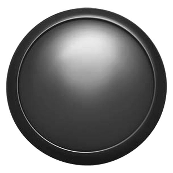 GT Performance® - GT9 Small Plain Dome Black Anodized Horn Button without Logo