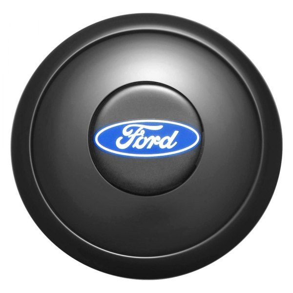 GT Performance® - GT9 Small Colored Ford Oval Black Anodized Horn Button