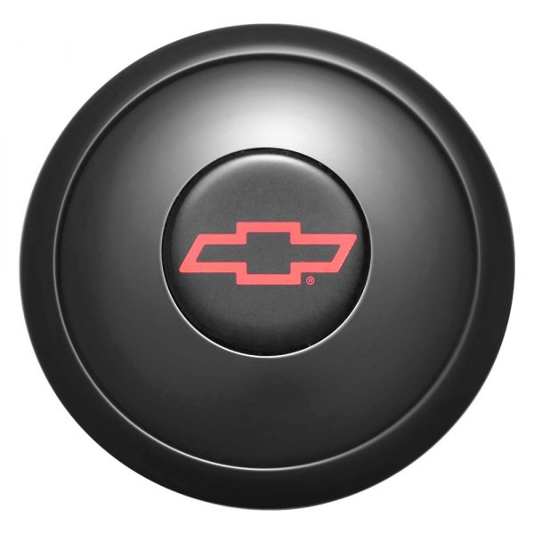 GT Performance® - GT9 Small Colored Chevy Bowtie Black Anodized Horn Button