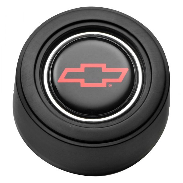 GT Performance® - GT3 Hi-Rise Colored Chevy Bowtie Black Anodized Horn Button