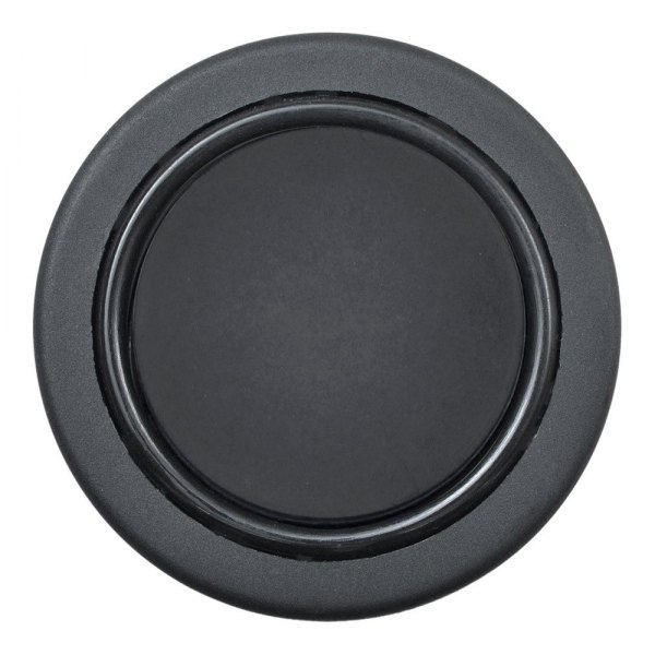 GT Performance® - Euro Plain Dome Black Anodized Horn Button without Logo