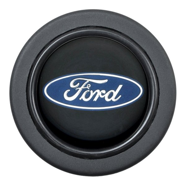 GT Performance® - Euro Colored Ford Oval Black Anodized Horn Button