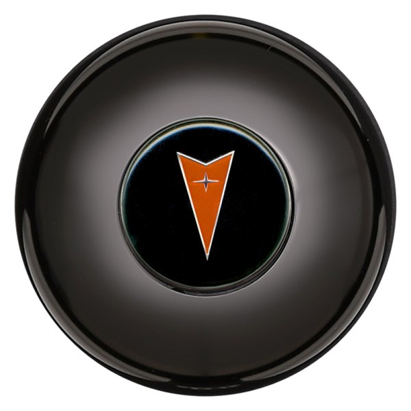 GT Performance® - GT3 Smooth Gasser/Euro Colored Pontiac Black Anodized Horn Button