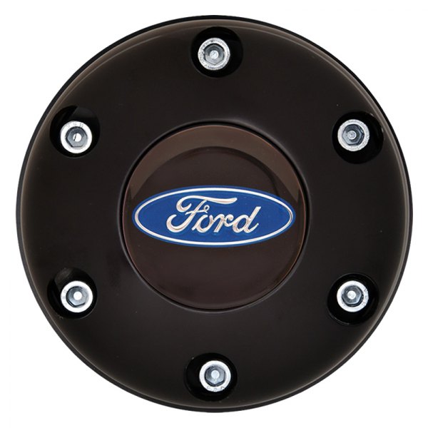 GT Performance® - GT3 Gasser/Euro Colored Ford Oval Black Anodized Horn Button