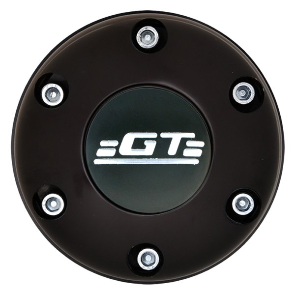GT Performance® - GT3 Gasser/Euro Colored GT Emblem Black Anodized Horn Button