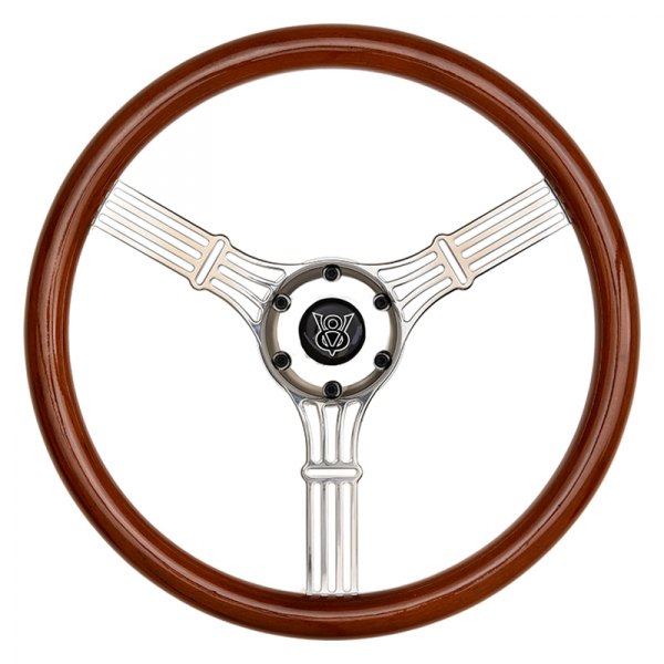  GT Performance® - 3-Spoke GT5 Retro Banjo Style Wood Steering Wheel