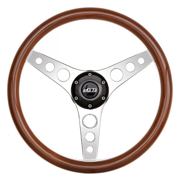  GT Performance® - 3-Spoke GT3 Retro Gasser Wood Steering Wheel