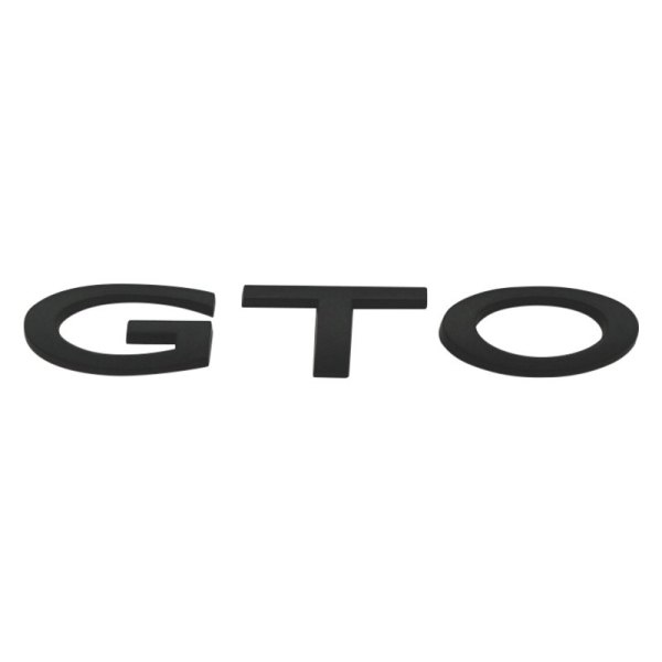 GTOG8TA® - "GTO" Black Trunk Lid Emblem