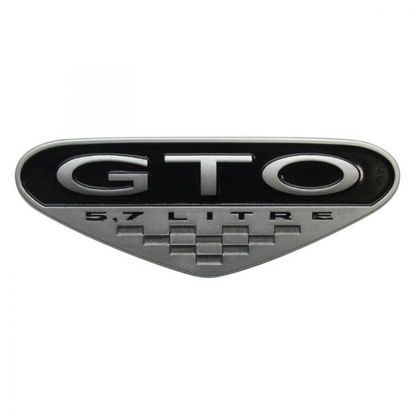 GTOG8TA® - "GTO" Silver Fender Emblem