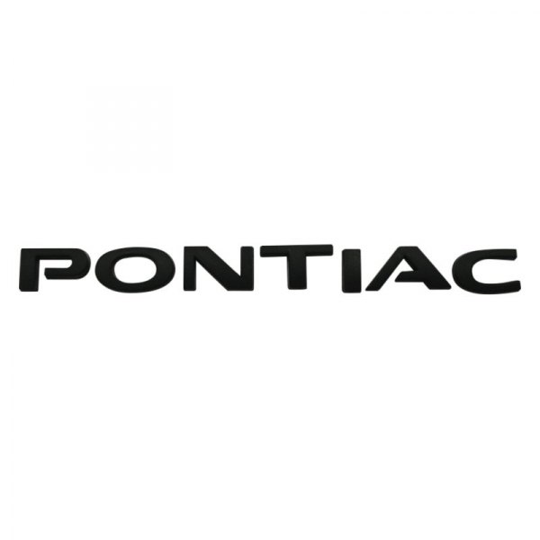 GTOG8TA® - "Pontiac" Black Trunk Lid Emblem