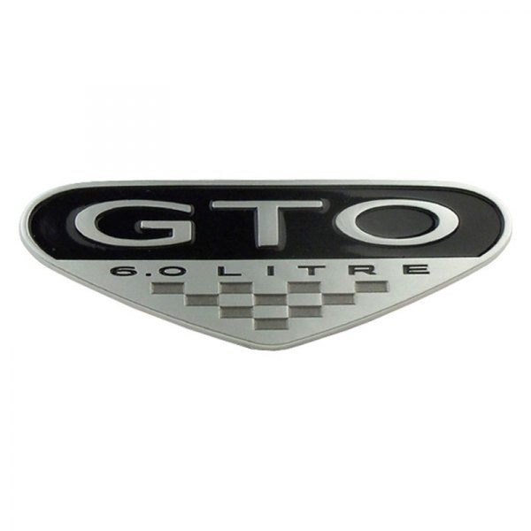 GTOG8TA® - "GTO 6.0L" Silver Fender Emblem