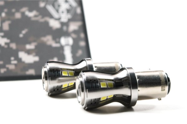 GTR Lighting® - Armor Series LED Bulbs (1157, White/Amber)