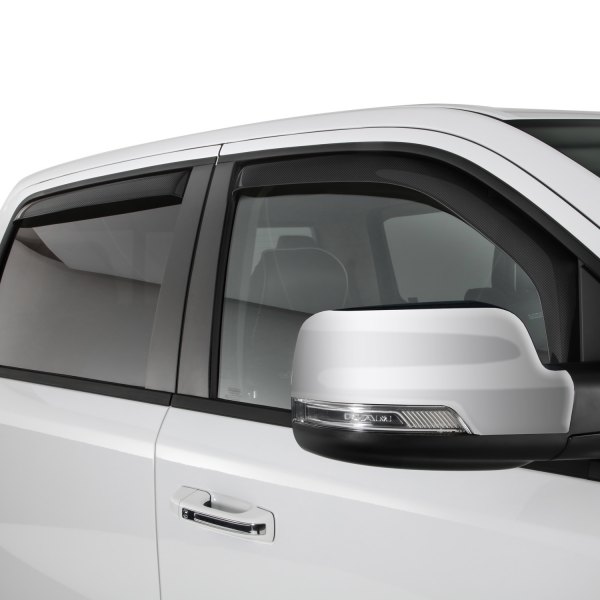 GTS® - In-Channel Ventgard™ Snap Carbon Fiber Look Front and Rear Window Deflectors