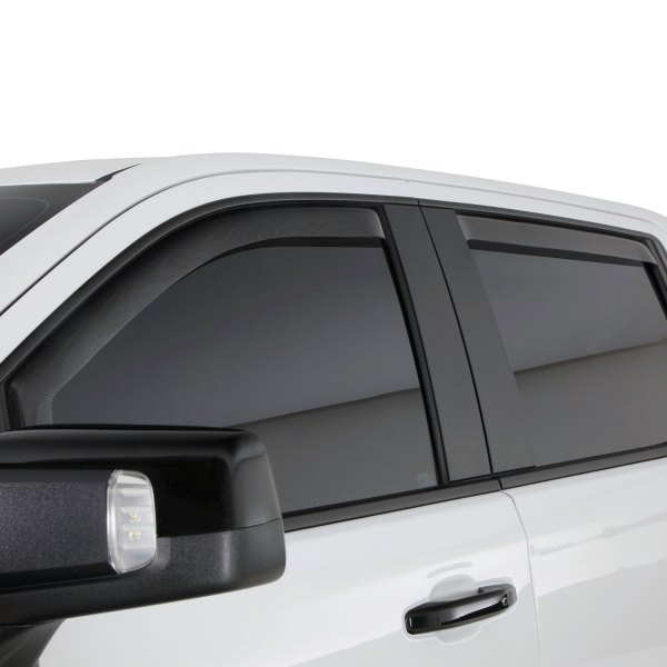 GTS® - In-Channel Ventgard™ Snap Carbon Fiber Look Front and Rear Window Deflectors