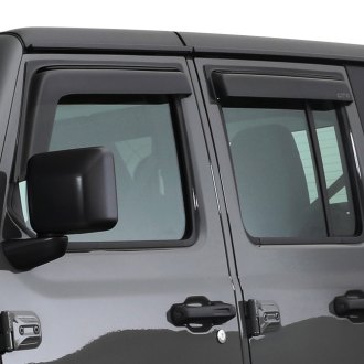 Jeep Wrangler Rain Guards | Wind Deflectors | Window Visors
