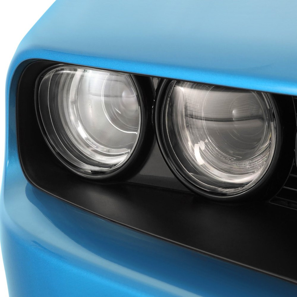 2015-2021 Dodge Challenger Headlight Cover Transparent Yellow GT