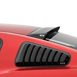 GTS® - Smoke Louvered Quarter Window Covers
