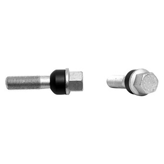 H&R® - Silver Radius/Ball Seat Porsche Lug Bolt