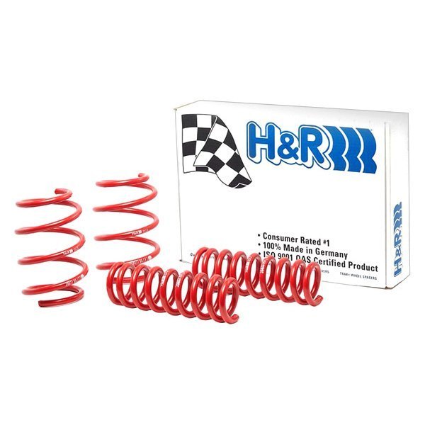 H&R® - 1.75" x 1.3" Super Sport Front and Rear Lowering Coil Springs