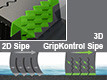 3D GripKontrol Sipes Dry & Wet