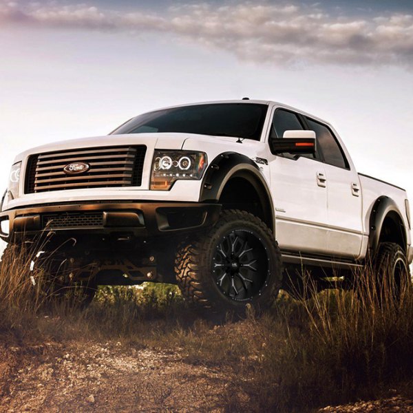 Hardrock Offroad® - H701 Devious Satin Black on Ford F150