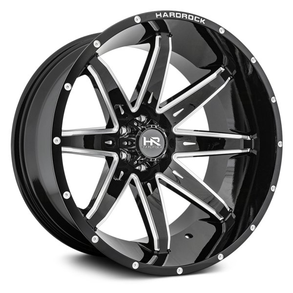 HARDROCK OFFROAD® - H502 PAIN KILLER XPOSED Gloss Black with Milled Accents